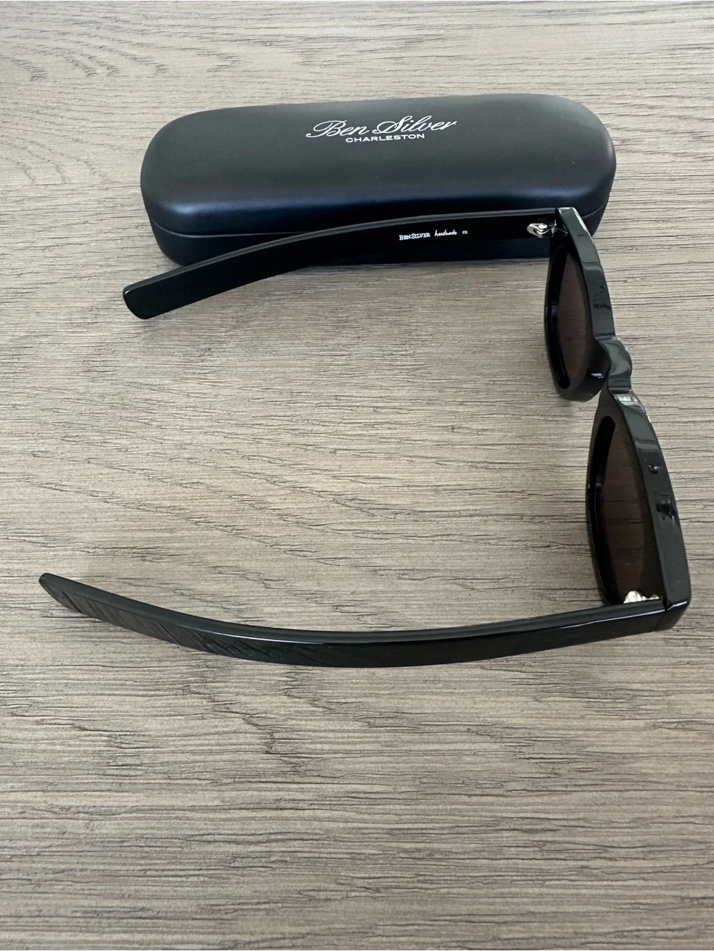 Ben Silver Charleston Bold Semi-Square Sunglasses Black